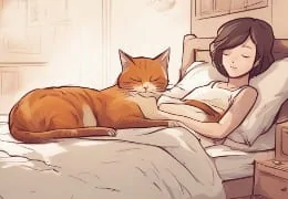 Vorteile, wenn Sie Ihre Katze mit Ihnen schlafen lassen